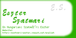 eszter szatmari business card